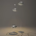 Luminaire combination floor lamp chandelier 3d model