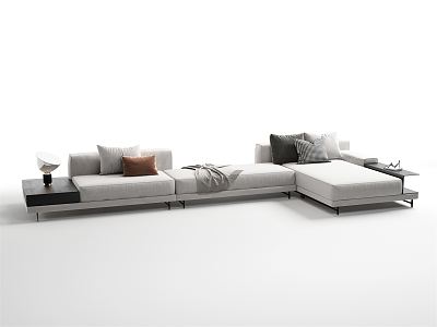 Modern corner sofa multiplayer sofa model