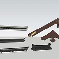 Traditional Chinese Architectural Roof Components With Wooden Brackets And Eaves Designs