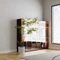 Luxury Modern Wardrobe With Glass Doors Built-in Lighting Metal Accents And Hanging Clothes