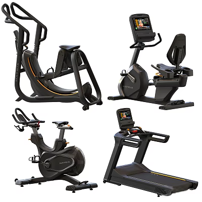 Modern Fitness Equipment Gym Matrix Fitness 3d model