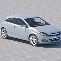 Silver OPEL Hatchback Car With Stylish Design And Alloy Wheels Parked On Paved Ground