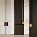 New Chinese Style Light Luxury Screen Partition 3d model