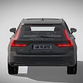 Grey Volvo Estate Car With UK License Plate And Dark Roof Modern Design