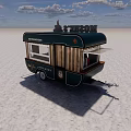MOSHE'S Stylish Coffee Cart With Open Counter And The Real Coffee Sign