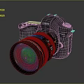 Canon EOS Digital Camera With Professional Lens For Photography Enthusiasts