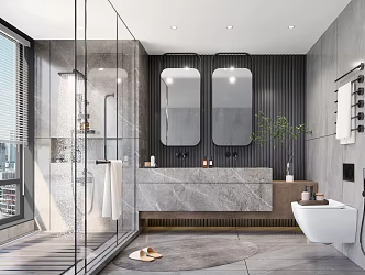 Modern toilet 3d model