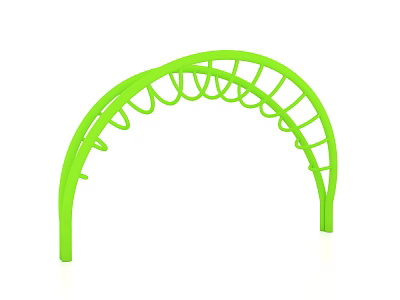 Green Arch Climbing Playground Equipment for Kids Outdoor Fun and Safe Play 3d model