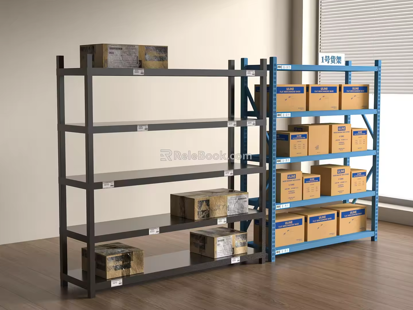 Modern Shelf Express Rack Storage Rack 3d model