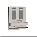 Modern Washbasin Vanity Design With Marble Countertop Double Sinks And Backlit Mirrors