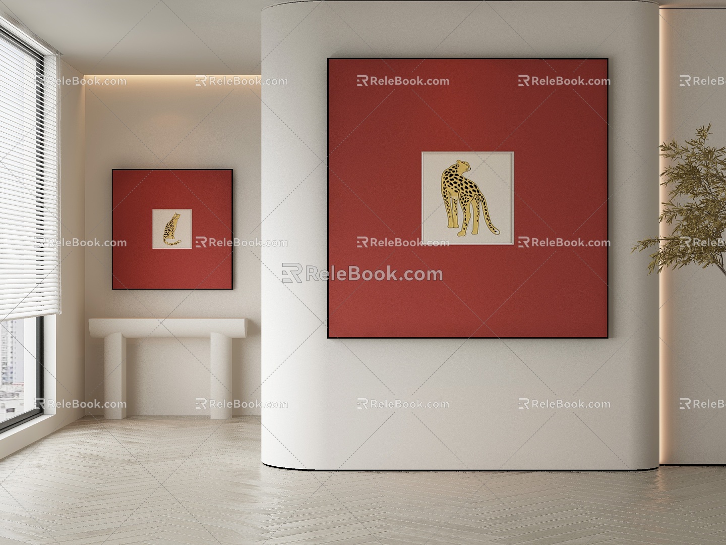 modern decorative painting 3d model