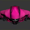 Pink Jumpsuit Game Movie Character With Triangle Symbol And Black Harness