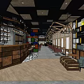 Modern Beauty Hair Salon Interior With Wooden Counter Colorful Decor And Comfortable Seating