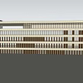 Modern office building factory building office building office building model 3d model