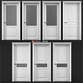 Various Stylish Hinged Doors With Glass Panels And White Finish For Home Interior