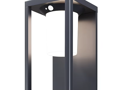 Simple outdoor floor lamp 3d model
