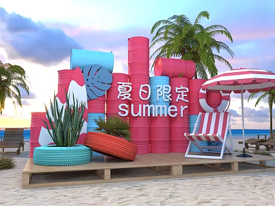 Modern Beauty Chen Summer Beauty Chen 3d model