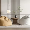 Modern Lazy Sofa 3d model