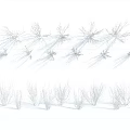 Modern grass shrub 3d model