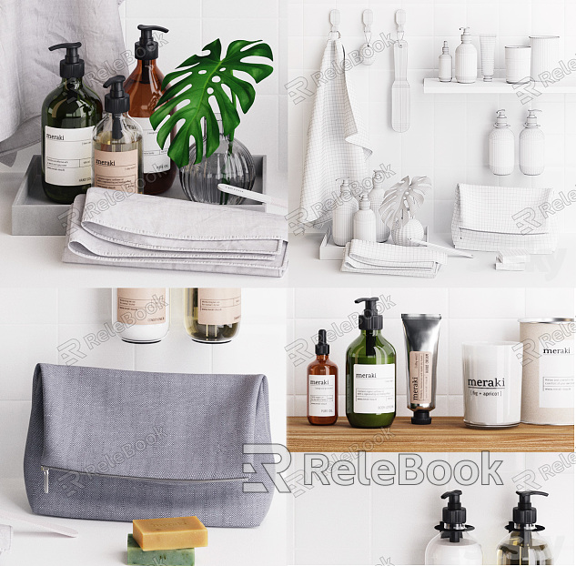 Bathroom toiletries Modern toiletries model