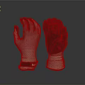 Household Protective Work Gloves with Gray White and Black Design and Light Green Cuffs