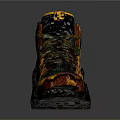 High Top Sneakers Yellow And Black Colorful Design With Detailed Patterns For Daily Wear