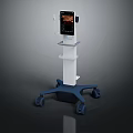 Advanced Mobile Medical Monitoring Device With Digital Display And Rolling Wheels
