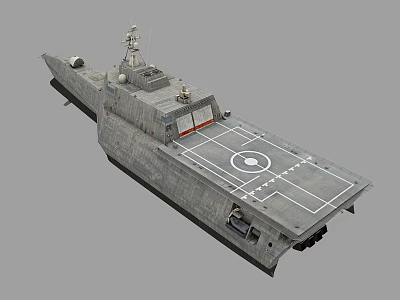 Modern Naval Warship Weapon System With Helicopter Deck And Military Equipment 3d model Modern Naval Warship Weapon System With Helicopter Deck And Military Equipment 3d model