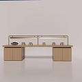 New Chinese Style Display Desk 3d model