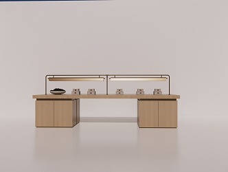 New Chinese Style Display Desk 3d model