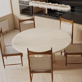 Modern dining table 3d model