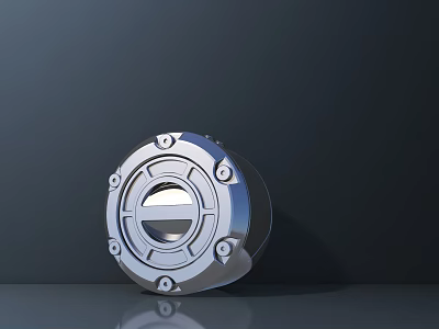 Public Facility Metal Manhole Cover With Round Design And Secure Bolted Structure 3d model