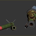 Bazooka Bazooka Rocket Rocket Launcher RPG 3d model