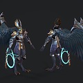 Warrior Mage Game Role 3d model