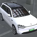 White Electric SUV With Panoramic Sunroof Modern Design And Black Alloy Wheels