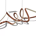 Elegant Copper Spiral Modern Pendant Light with Contemporary Hanging Design