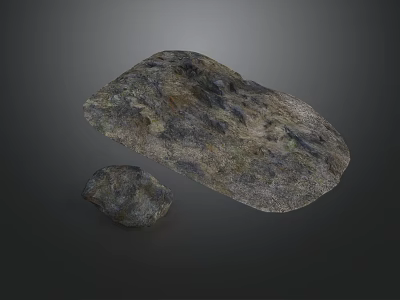Decorative Rockery Stones With Natural Rough Texture For Garden Landscaping 3d model