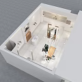 Modern Clothing Store Interior With Mannequins Stylish Outfits Display Racks And Green Plants