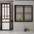 Door and window assembly 3d model