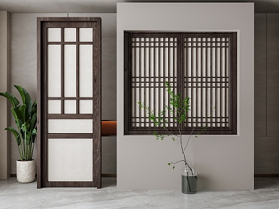 Door and window assembly 3d model