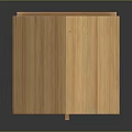 Natural Wooden Birdhouse Design With Sloped Roof Circular Entrance And Stable Base