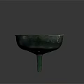 Ancient Bronze Bowl With Three Legs And Intricate Carvings For Household Use