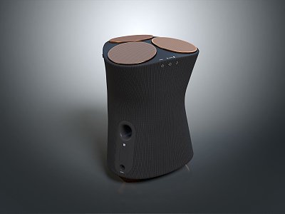 modern speaker audio wireless speaker wireless bluetooth speaker 3d model