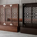 casement lattice window combination 3d model