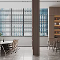 Elegant Front Desk Reception In Spacious Lobby With Large Glass Windows Polished Marble Floor And Golden Decor