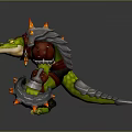 Crocodile Alligator Nile Crocodile carnivore reptile cold-blooded animal reptile 3d model