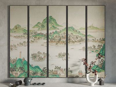 New Chinese Decorative Painting Hanging Painting model