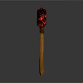 Single Red Textured Match Head On Wooden Matchstick Isolated On Dark Background