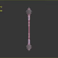 Sci-fi Hammer Sci-fi Stick Mace Sci-fi Weapon Ancient Weapon Hammer Cold Weapon Medieval Item 3d model
