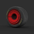 Car Wheel Design With Rotiform Red Hub And Federal Tire Details